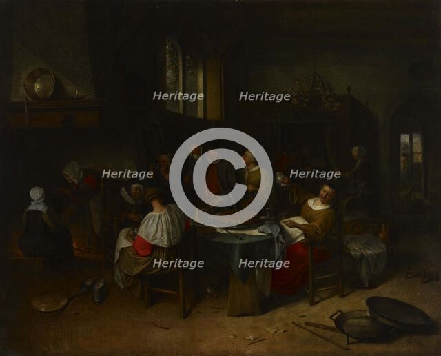 The Christening Feast, 1646-1679. Creator: Jan Steen.