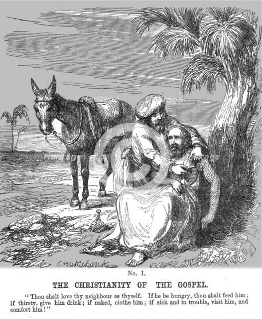 'The Christianity of the Gospel', 1854. Creator: George Cruikshank.