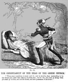 The Christianity of the Head of the Greek Church 1854. Creator: George Cruikshank
