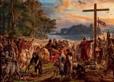 The Christianization of Poland, 966. From the series History of Civilization in Poland, 1889
