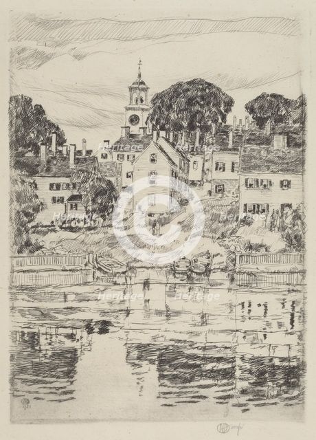 The Church Tower, Portsmouth, 1921. Creator: Frederick Childe Hassam.