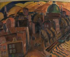 The Church with the Green Dome in Amsterdam, c1919. Creator: Gustave De Smet