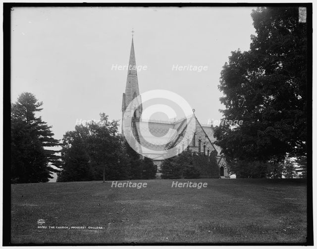 The Church, Amherst College, between 1890 and 1901. Creator: Unknown.