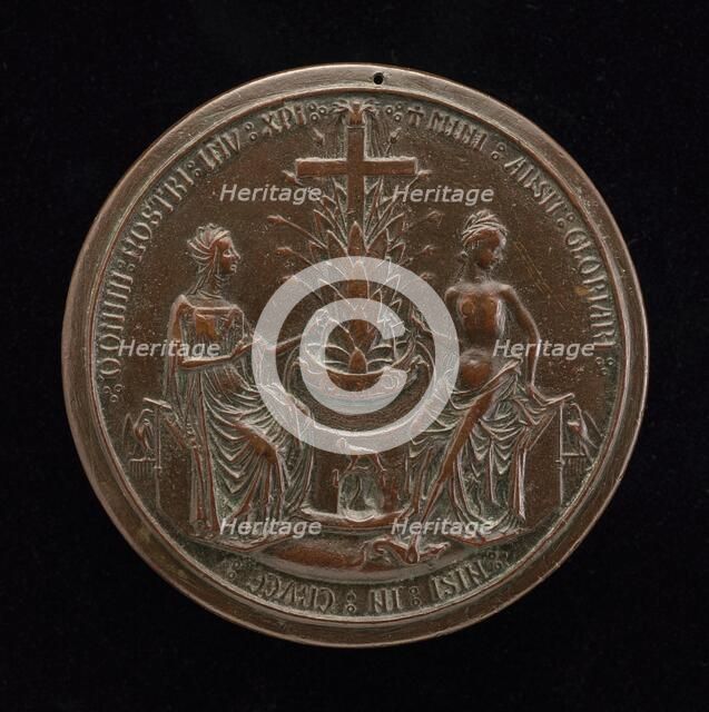 The Church and Paganism Beside the Fountain of Life [reverse], 1402/1413. Creator: Unknown.