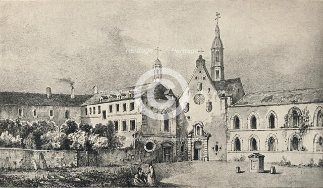 'The Church and the Convent of the Petits Augustins', 1915. Artist: Unknown.
