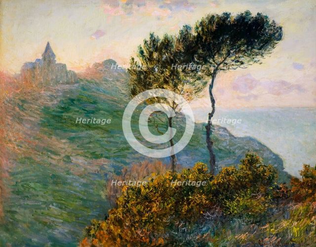 The Church at Varengeville, against the Sunlight, 1882.