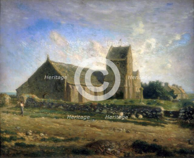 'The Church at Greville', c1871-1874. Artist: Jean Francois Millet