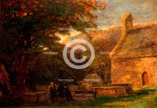 The Church, Bettws-y-Coed, 1844-1856.  Creator: David Cox the elder.