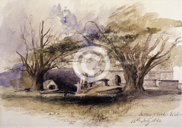 'The Church, Bettws-y-Coed', 1850; Bettws-y-Coed, Gywnedd, Wales. Artist: Sir John Gilbert
