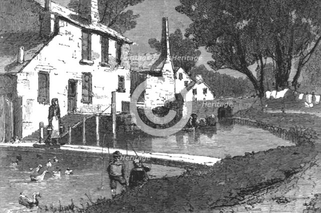 'The Church Congress at Ryhl, North Wales and Views in the Neighbourhood; The Mill Stream..., 1891. Creator: Unknown.