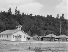 The church closed when the mill closed..., Malone, Grays Harbor County, Washington, 1939. Creator: Dorothea Lange