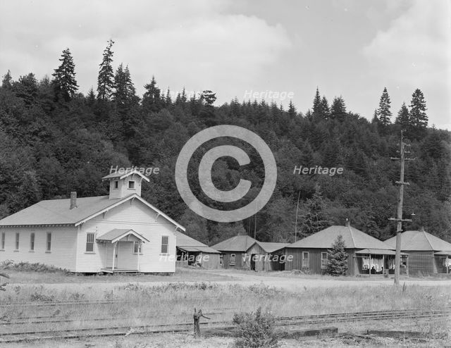 The church closed when the mill closed..., Malone, Grays Harbor County, Washington, 1939. Creator: Dorothea Lange.