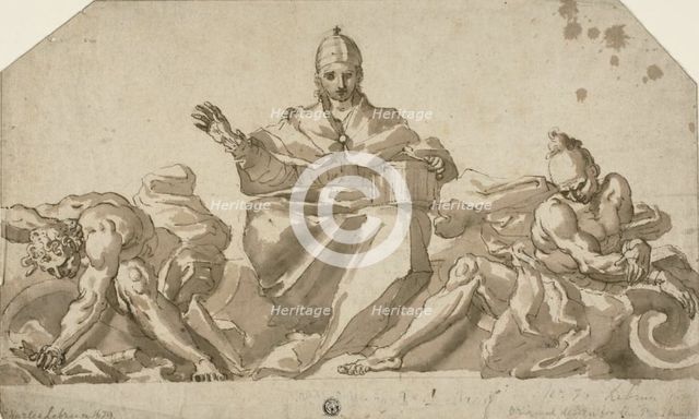 The Church Defeating Heresy, n.d. Creator: Charles le Brun.