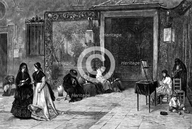 "The Church Door, Spain", from a photograph by Goupil and Co., of the picture by Madrazo, 1873. Creator: Unknown.