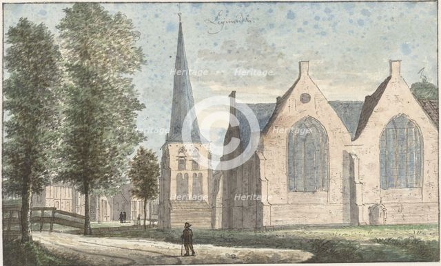 The church in Leimuiden, 1701-1759. Creator: Cornelis Pronk.