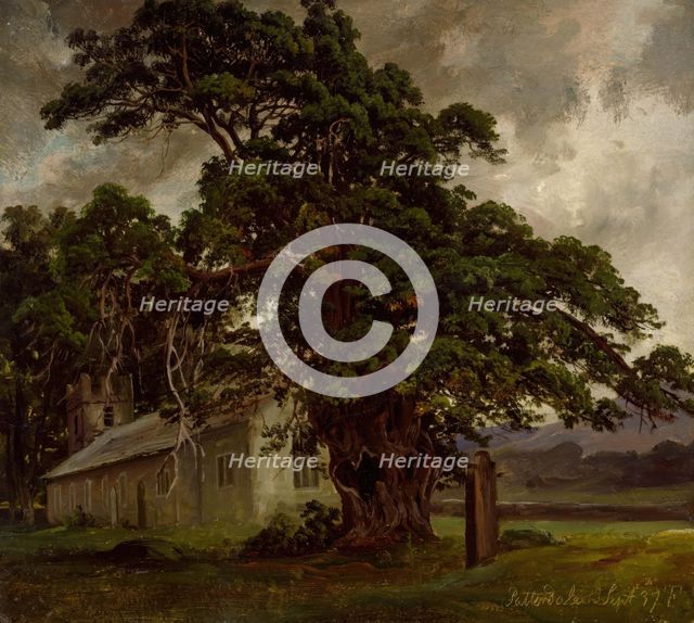The Church in Patterdale, 1837. Creator: Thomas Fearnley.