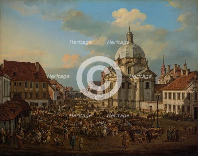 The Church of the Benedictine Nuns of Perpetual Adoration of the Blessed Sacrament, 1778. Creator: Bellotto, Bernardo (1720-1780).