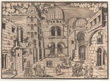 The Church of the Holy Sepulchre, Jerusalem, ca. 1546. Creator: Domenico dalle Greche