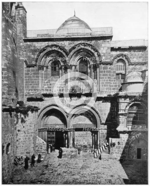 The Church of the Holy Sepulchre, Jerusalem, late 19th century. Artist: John L Stoddard