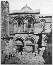 The Church of the Holy Sepulchre, Jerusalem, late 19th century. Artist: John L Stoddard