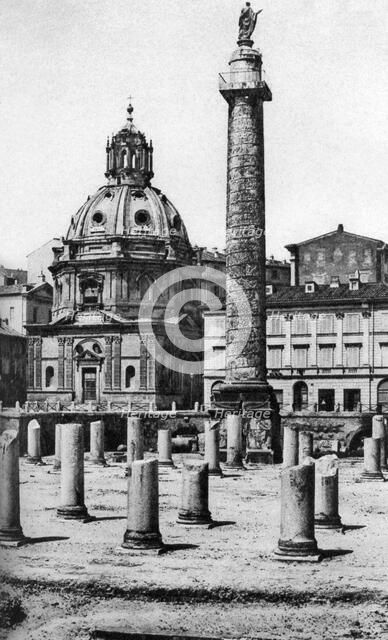 The Church of the Most Holy Name of Mary at the Trajan Forum, Rome, Italy, c1930s. Artist: Unknown