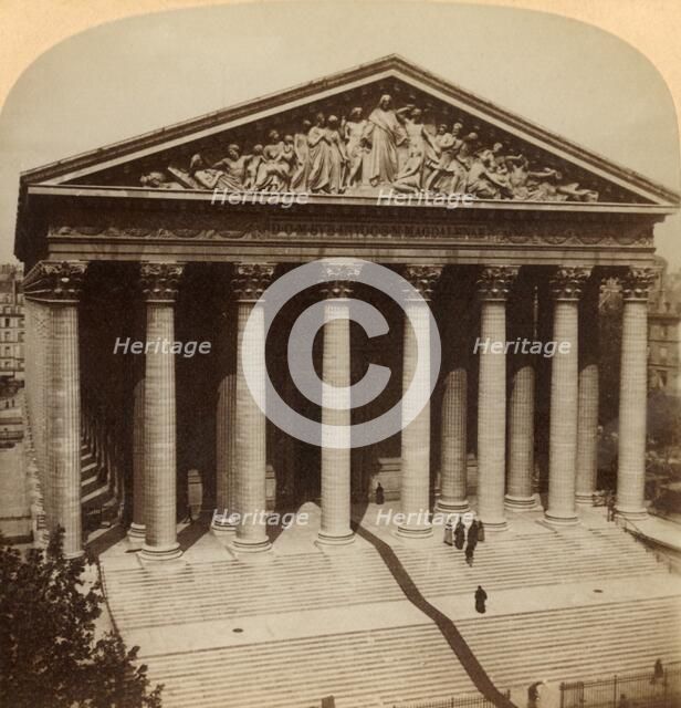 'The Church of the Madeline, Paris, France', 1900. Creator: Underwood & Underwood.