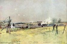 The Church of Ablain and Souchez Artois, France, 19 June 1915, (1926).Artist: Francois Flameng