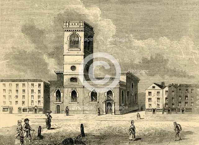 'The Church of Allhallows the Great in 1784', (c1872). Creator: Unknown.