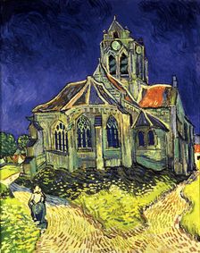 The Church of Auvers - sur - Oise 1890, by Vincent Van Gogh