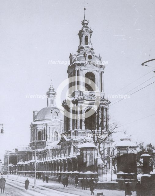 The Church of Holy Martyr Nikita at Old Basmannaya street in Moscow, 1929.