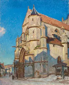 The Church of Moret (in the evening), 1894. Creator: Alfred Sisley