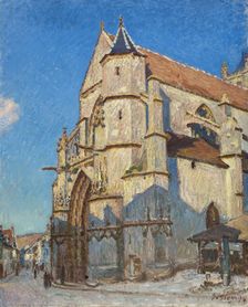 The Church of Moret (in the evening), 1894. Creator: Alfred Sisley