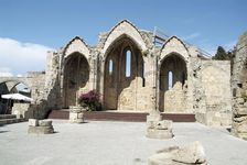 The Church of Our Lady of the Burgum, Crusader City, Rhodes, Greece. Artist: Samuel Magal