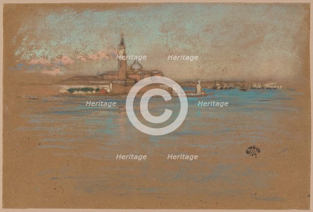 The Church of San Giorgio Maggiore, 1880. Creator: James Abbott McNeill Whistler.