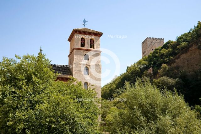 The Church of San Salvador, Albaycin Quarter, Granada, Spain, 2007. Creator: Samuel Magal.