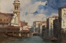 The Church of San Trovaso, Venice, c. 1830. Creator: Jules-Romain Joyant