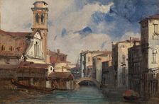The Church of San Trovaso, Venice, c. 1830. Creator: Jules-Romain Joyant