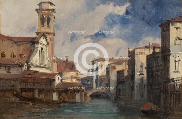 The Church of San Trovaso, Venice, c. 1830. Creator: Jules-Romain Joyant.