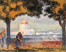 The Church of Santa Maria degli Angeli Near Assisi 1909. Creator: Henri-Edmond Cross