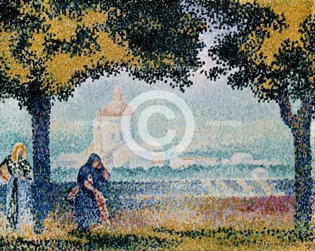 'The Church of Santa Maria degli Angeli near Assisi', 1909.  Creator: Henri-Edmond Cross.