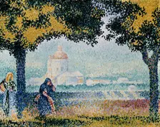 The Church of Santa Maria degli Angeli near Assisi 1909. Creator: Henri-Edmond Cross