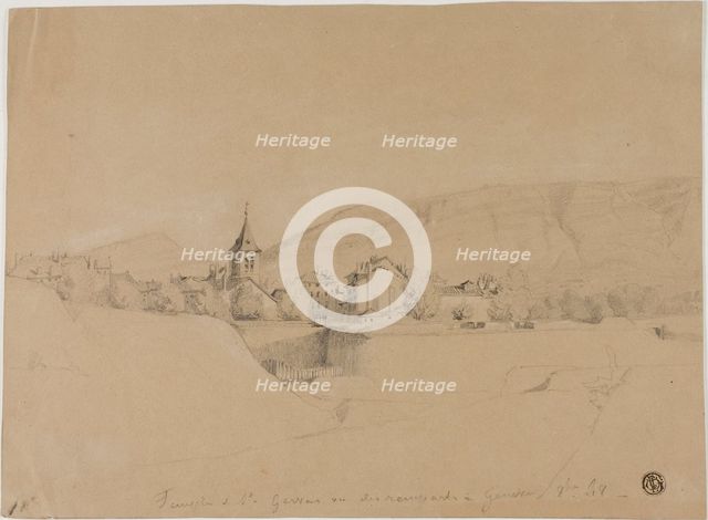 The Church of Saint-Gervais Seen From the Ramparts at Geneva, n.d. Creator: Unknown.