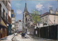 The Church of Saint-Séverin (Église Saint-Séverin), Paris, 1925. Creator: Maurice Utrillo