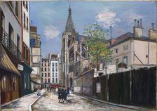 The Church of Saint-Séverin (Église Saint-Séverin), Paris, 1925. Creator: Maurice Utrillo
