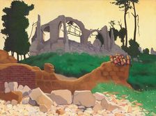 The Church of Souain, 1917. Creator: Félix Vallotton