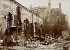 The church of St Bartholomew the Great; exterior view of the apse and the north side of Rahere's... Creators: Rev CF Fison, WF Taylor