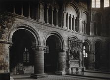 The church of St Bartholomew the Great: interior view showing a corner of the ground floor, 1902. Creator: Rev CF Fison