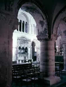 The church of St Bartholomew with Rahere's tomb, Smithfield, London, c1955. Creator: Arthur Charles Kirby Ware
