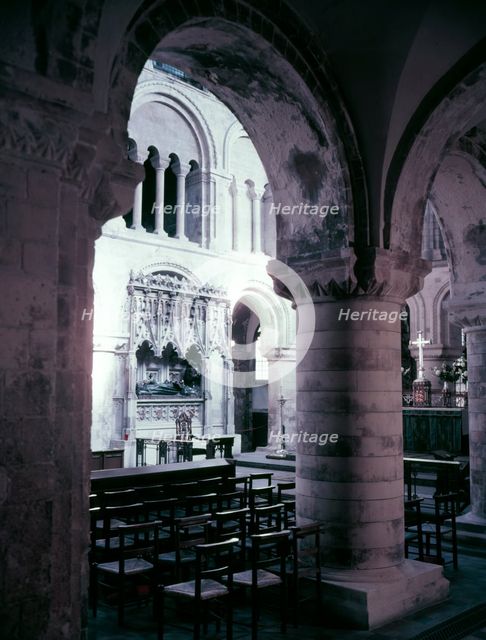 The church of St Bartholomew with Rahere's tomb, Smithfield, London, c1955. Creator: Arthur Charles Kirby Ware.