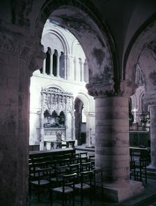 The church of St Bartholomew with Rahere's tomb, Smithfield, London, c1955. Creator: Arthur Charles Kirby Ware